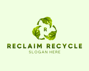 Recycle Reuse Eco Leaf logo