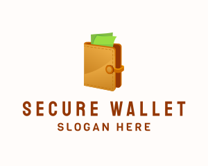 3D Cash Purse Wallet  logo design