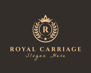 Royal Crown Wreath Boutique logo design