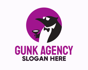 Tuxedo Penguin Suit logo design