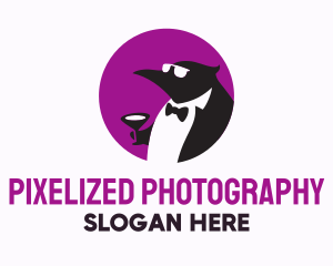 Tuxedo Penguin Suit logo design