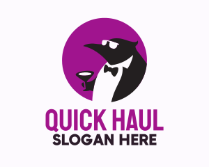 Tuxedo Penguin Suit logo design