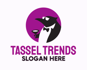 Tuxedo Penguin Suit logo design