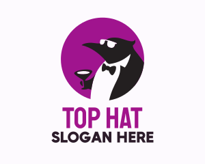 Tuxedo Penguin Suit logo design