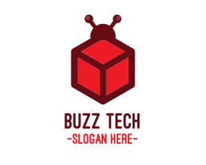 Red Cube Bug logo