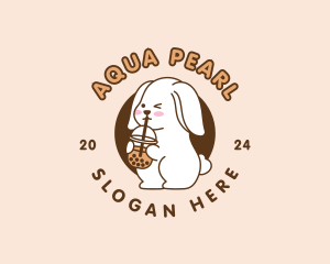 Bunny Rabbit Milktea logo design