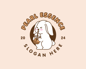 Bunny Rabbit Milktea logo design