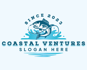 Fish Market Fisherman logo design