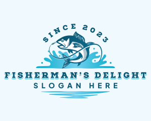 Fish Market Fisherman logo design