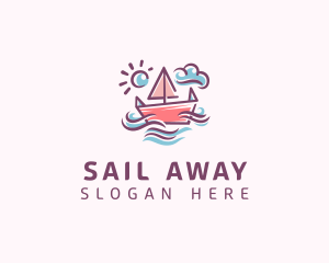 Sailing Boat Toy logo design