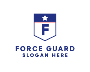 Star Military Shield logo design