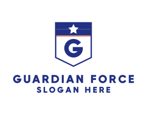 Star Military Shield logo design