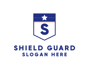 Star Military Shield logo design