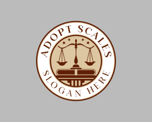 Legal Law Scale logo design