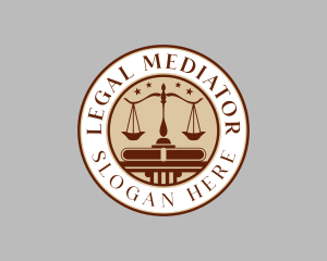 Legal Law Scale logo design