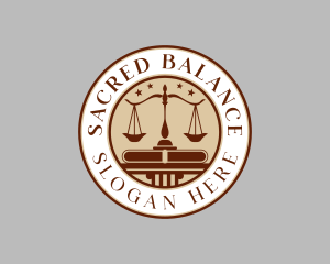 Legal Law Scale logo design