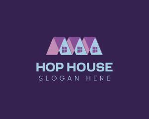 House Roof Village logo design