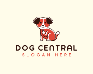 Dog Cursing Middle Finger logo design