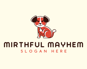 Dog Cursing Middle Finger logo design