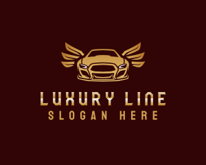 Luxury Auto Wings logo design