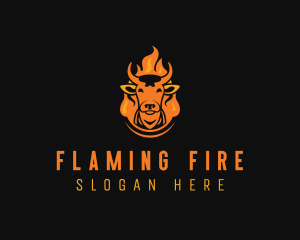 Beef Flame Grilling logo design