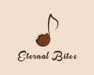 Sweet Cookie Musical Note logo design