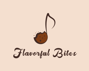Sweet Cookie Musical Note logo design