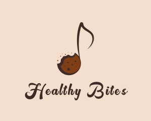 Sweet Cookie Musical Note logo design