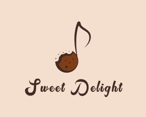 Sweet Cookie Musical Note logo design