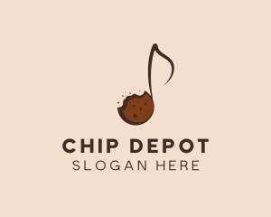 Sweet Cookie Musical Note logo