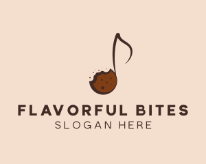 Sweet Cookie Musical Note logo