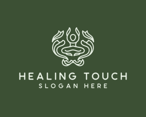 Healing Yoga Meditation logo design