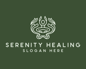 Healing Yoga Meditation logo design