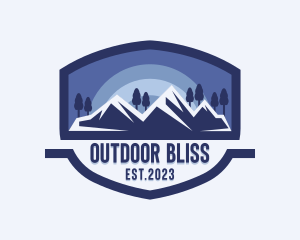 Valley Mountain Camping Trekking logo design