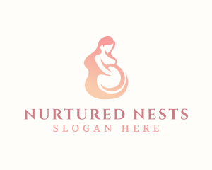 Woman Pregnant Maternity logo