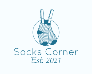 Blue Baby Boy Socks logo