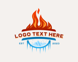 Ice Flame HVAC Logo