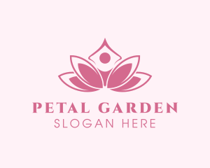 Pink Healing Lotus  logo design