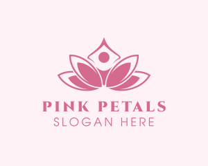 Pink Healing Lotus  logo design