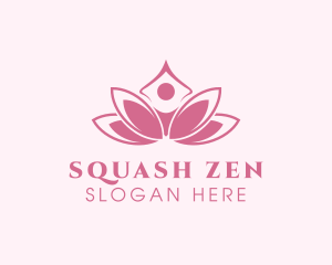 Pink Healing Lotus  logo design