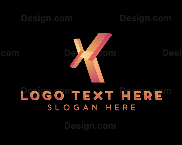 Tech Company Letter X Logo