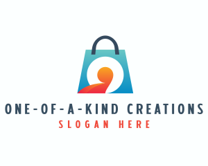 Shopping Bag Letter O logo design