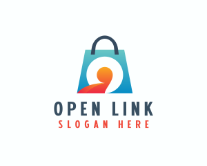 Shopping Bag Letter O logo design