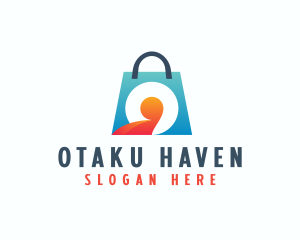 Shopping Bag Letter O logo design