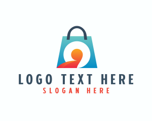 Retailer - Shopping Bag Letter O logo design