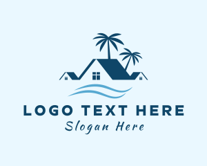 Blue Tropical Beach House logo