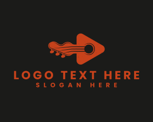 Guitar Music Instrument Logo