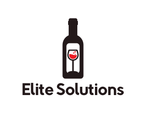 Wine Bottle Label Logo