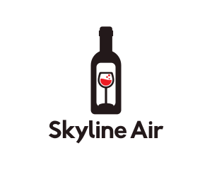 Wine Bottle Label logo