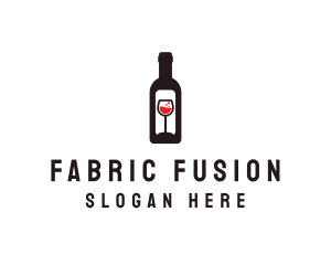 Wine Bottle Label logo design